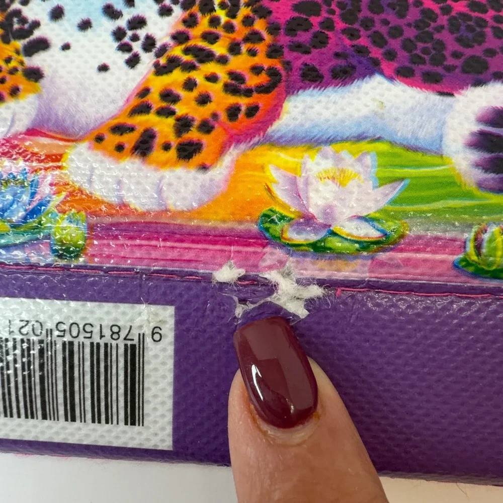 Lisa Frank Trifold Portfolio Organizer SK045 Rainbow Pegasus Leopard 2016